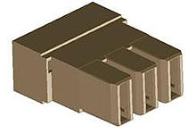 468180003 - EXTreme Guardian Crimp Harness Housing, 3 Circuit, 11.00mm Pitch, 6 AWG