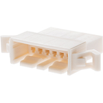 Molex-5240-04 Connector Discrete Wire Housing Conn Housing PL 4 POS 2.5mm Crimp ST Panel Mount White Mini-Latch Bag