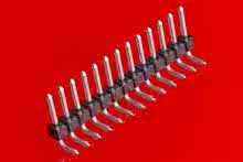 22287081 - KK 254 Breakaway Header, Right-Angle, 8 Circuits, Tin (Sn) Plating, Mating Pin Length 10.29mm (.405"), with Kinked PC Tails