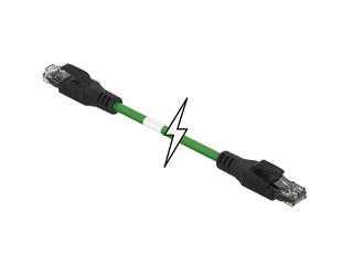 1201080278 - Industrial Ethernet Double-Ended RJ-45 Cordset, Male (Straight) to Male (Straight), 22 AWG, Shielded PUR Cable, 50.0m (164.04') Length 1201080278 - Industrial Ethernet Double-Ended RJ-45 Cordset, Male (Straight) to Male (Straight), 22 AWG, Shielded PUR Cable, 50.0m (164.04') Length