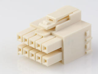 1722584110 - Ultra-Fit Tangless Receptacle Housing, 3.50mm Pitch, Dual Row, 10 Circuits, Natural, Glow-Wire Capable