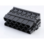 Molex-43914-1104 Connector Discrete Wire Housing Conn Housing RCP 12 POS 10mm Crimp ST Cable Mount Black Mini-Fit Sr™ Bag