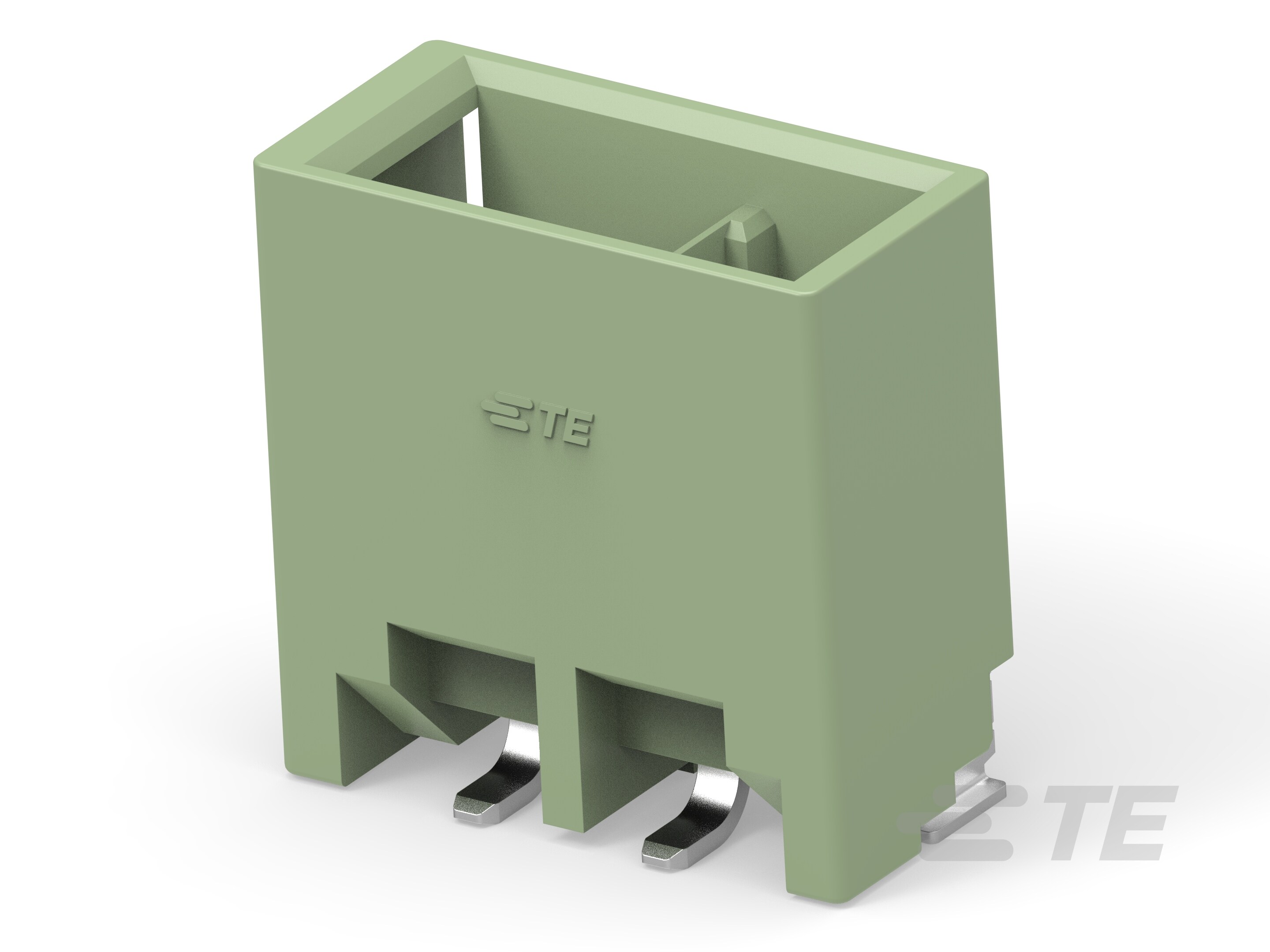 5.0 PK SMT, 2P HDR ASSY, Pale Green-2371337-6 5.0 PK SMT, 2P HDR ASSY, Pale Green-2371337-6
