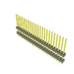 Samtec-ZW-24-12-L-S-360-120 Connector Headers and PCB Receptacles Conn Board Stacker HDR 24 POS 2.54mm Solder ST Top Entry Thru-Hole Bulk