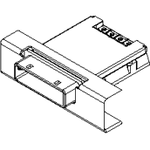 Molex-0745400201 Connector Accessories Connector Accessories Guide Frame Right Angle Zinc Die Cast PCI Express Tray