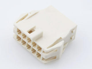 2169454110 - Ultra-Fit Plug Housing, 3.50mm Pitch, Dual Row, 10 Circuits, Panel Mount, Natural, Glow-Wire Capable