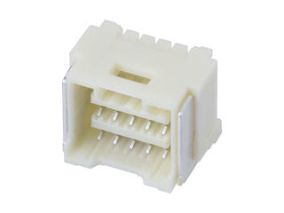 5031481090 - 1.50mm Pitch, CLIK-Mate PCB Receptacle, Dual Row, Surface Mount, Right-Angle, Tin Plating, Positive Lock, 10 Circuits, Natural