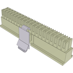 Samtec-IPD1-20-D-M Connector Discrete Wire Housing Conn Housing RCP 40 POS 2.54mm Crimp ST Cable Mount White Tube