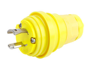 1301460108 - Watertite Extreme Plug, 2 Pole/2 Wire, NEMA L2-20, 250V, Cord Grip Body Size F2, Silicone Husk