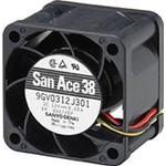 SANYO DENKI-9GV0312H301 Blowers and Fans DC Fan Axial Ball Bearing 12V 4.5V to 13.2V 8.5CFM 34dB 38 X 38 X 28mm Sensor