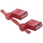 Panduit-DNFR18250FIB-KD Connector Terminals Quick Disconnect Terminal 18-22AWG Brass Red F 14.48mm Tin T/R