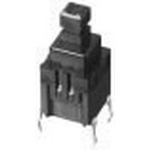 Panasonic-ESE-20C323 Switch Push Button Switch Push Button OFF (ON) SPST Square Plunger 0.1A 14VDC Momentary Thru-Hole PC Pins Bulk
