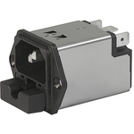 SCHURTER-5220.0223.1 Power Entry Modules Power Entry Module Filtered M 3 POS 250VAC 2A Fuse ST 1 Port