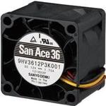 SANYO DENKI-9HV3612P3K001 Blowers and Fans DC Fan Axial Ball Bearing 12V 10.8V to 13.2V 25.4CFM 67dB 36 X 36 X 28mm Low Noise/High Air Flow/High Energy Efficiency/High Static Pressure