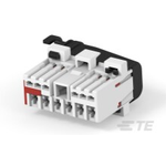 TE Connectivity-284159-1 Connector Discrete Wire Housing Conn Housing PL 12 POS 5mm Crimp RA Cable Mount Natural Bag