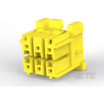 TE Connectivity-4-1971905-3 Connector Discrete Wire Housing Conn Housing PL 6 POS 3.3mm Crimp ST Cable Mount Yellow Bag