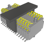 Samtec-FSI-115-06-L-D-AD-P-TR Connector Headers and PCB Receptacles Conn One Piece Board Stacker HDR 30 POS 1mm Solder ST SMD T/R