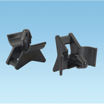 Panduit-TMEHP10-C0 Cable Accessories Cable Accessories Winged Push Barb Cable Tie Mount, black, standard package.