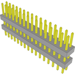 Samtec-TW-16-05-L-D-260-135 Connector Headers and PCB Receptacles Conn Board Stacker HDR 32 POS 2mm Solder ST Top Entry Thru-Hole Bulk