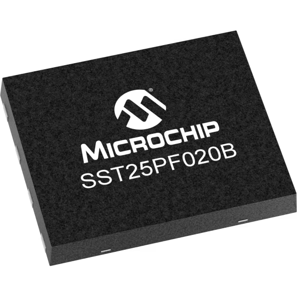 Microchip Technology-SST25PF020B-80-4C-QAE-T Flash NOR Flash Serial-SPI 2.5V/3.3V 2M-bit 256K x 8 12ns 8-Pin WSON EP T/R