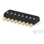 TE Connectivity-EDS08SGRNTU04Q Switch DIP Switch DIP OFF ON SPST 8 Recessed Slide 0.025A 24VDC Gull Wing 2000Cycles 2.54mm SMD Tube