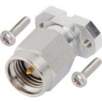 Amphenol-SF2911-60973-2S Connector RF Conn SMA 0Hz to 26.5GHz 50Ohm Solder ST Flange Mount PL Gold Over Nickel Tray