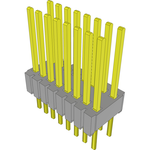 Samtec-HMTMS-108-53-S-D-285 Connector Headers and PCB Receptacles Conn Unshrouded Header HDR 16 POS 1.27mm Solder ST Top Entry Thru-Hole Tube