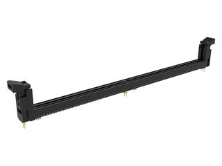 2128254003 - DDR4 DIMM Socket, Vertical Surface Mount, 0.38µm Gold Plating, 288 Circuits, with 4.00mm Fork Lock, Black Housing, Black Latch, without Pick-and-Place Tape 2128254003 - DDR4 DIMM Socket, Vertical Surface Mount, 0.38µm Gold Plating, 288 Circuits, with 4.00mm Fork Lock, Black Housing, Black Latch, without Pick-and-Place Tape