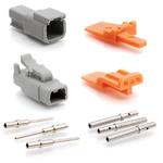 Amphenol-ATM2PS-CKIT Component Kits Kit, Atm Series, 2 Position Plug, Receptacle, Contacts, And Wedgelocks