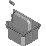 Hammond Manufacturing-PJU664CCH  Fiberglass Polyester Feet Mount Junction Box
