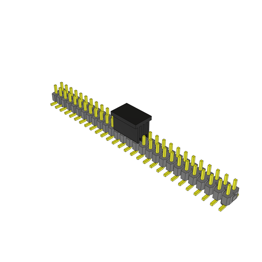 Samtec-TSM-128-04-L-DV-A-P Connector Headers and PCB Receptacles Conn Unshrouded Header HDR 56 POS 2.54mm Solder ST SMD Tube