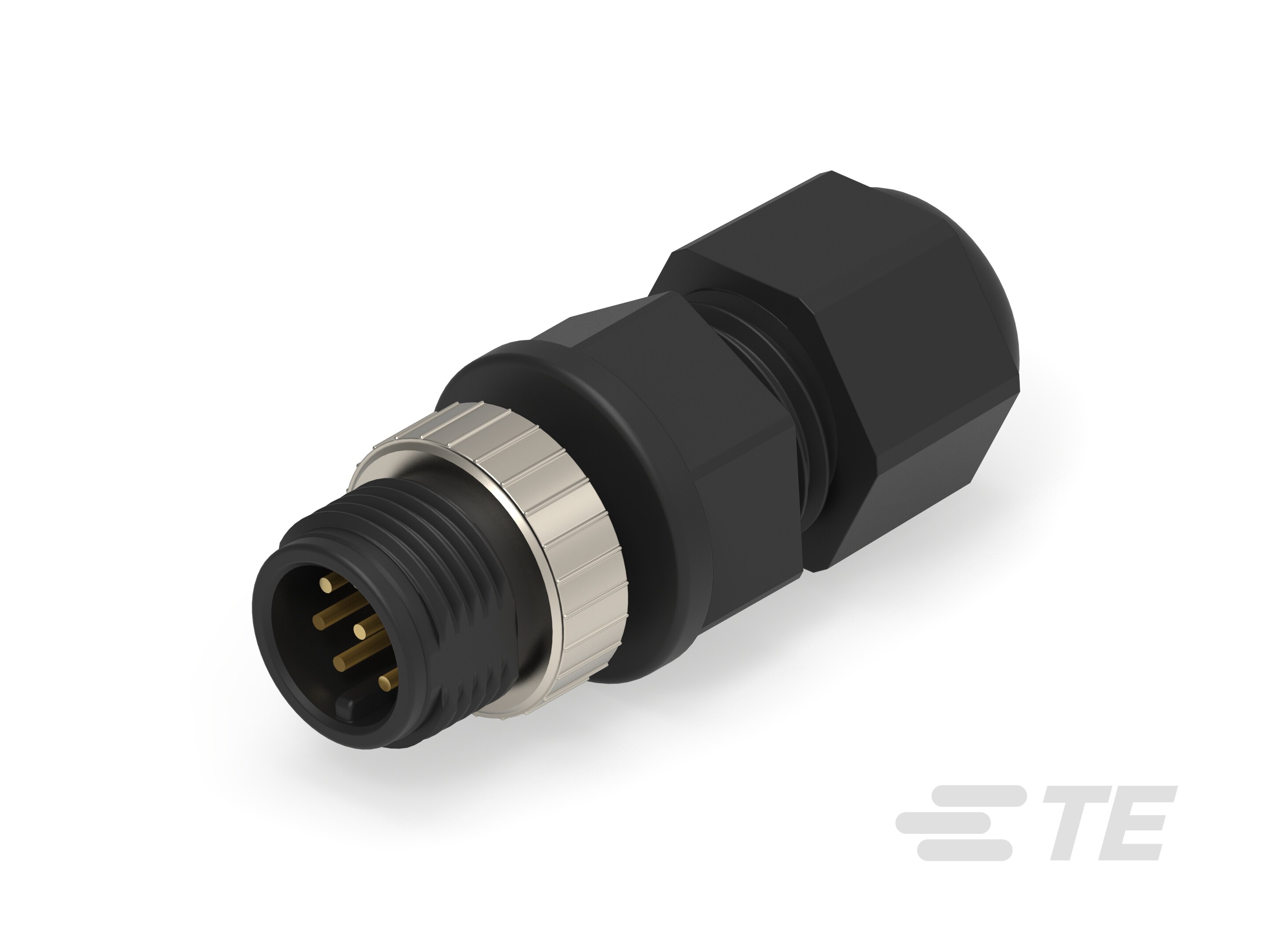 M12 Fld Ser CONN. Male Pin Sldr-1838275-4