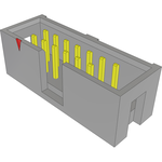 Samtec-TST-107-01-G-D-13 Connector Headers and PCB Receptacles Conn Shrouded Header HDR 14 POS 2.54mm Solder ST Top Entry Thru-Hole Bulk