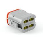 Amphenol-AT06-08SA-MM01 Connector Discrete Wire Housing Conn Housing PL 8 POS Crimp ST Cable Mount Gray