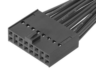 2196581162 - C-Grid III Female-to-C-Grid III Female Off-the-Shelf (OTS) Cable Assembly, Dual Row, 150.00mm Length, Tin (Sn) Plating, 16 Circuits, Black