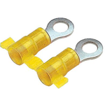 Panduit-PN10-38R-2K Connector Terminals Ring Tongue Terminal 10-12AWG Copper Yellow 32.8mm Tin T/R