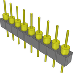 Samtec-TS-109-G-AA Connector Headers and PCB Receptacles Conn Unshrouded Header HDR 9 POS 2.54mm Solder ST Top Entry Thru-Hole Tube