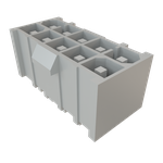 Samtec-IPBT-105-H1-T-D-K Connector Headers and PCB Receptacles Conn Wire to Board HDR 10Power POS 4.19mm Solder ST Top Entry Thru-Hole Power Mate® Tube