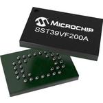 Microchip Technology-SST39VF200A-70-4I-MAQE Flash NOR Flash Parallel 3.3V 2M-bit 128K x 16 70ns 48-Pin WFBGA