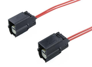 2262011022 - MX64 Female-to-MX64 Female Off-the-Shelf (OTS) Cable Assembly, Single Row, 150.00mm Length, Tin (Sn) Plating, 2 Circuits, Black