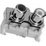 Switchcraft-PJRAS2X1S01X Connector Audio and Video Conn RCA F/F 1/1 POS Solder RA Thru-Hole 6 Terminal 2 Port Switchcraft-PJRAS2X1S01X Connector Audio and Video Conn RCA F/F 1/1 POS Solder RA Thru-Hole 6 Terminal 2 Port