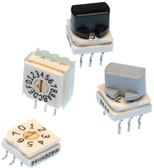 Grayhill-94HFC16JT Switch DIP Switch DIP N.O./N.C. SP16T 16 Flush Screwdriver 0.03A 30VDC J-Lead 10000Cycles 2.54mm SMD Tube