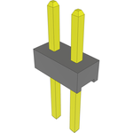 Samtec-TMM-102-06-G-S Connector Headers and PCB Receptacles Conn Unshrouded Header HDR 2 POS 2mm Solder ST Top Entry Thru-Hole Bulk