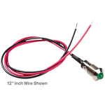 Bivar-MPC5GDW12.0 Panel Mount Indicators Standard Metal Panel Mount Indicators, 5mm Green