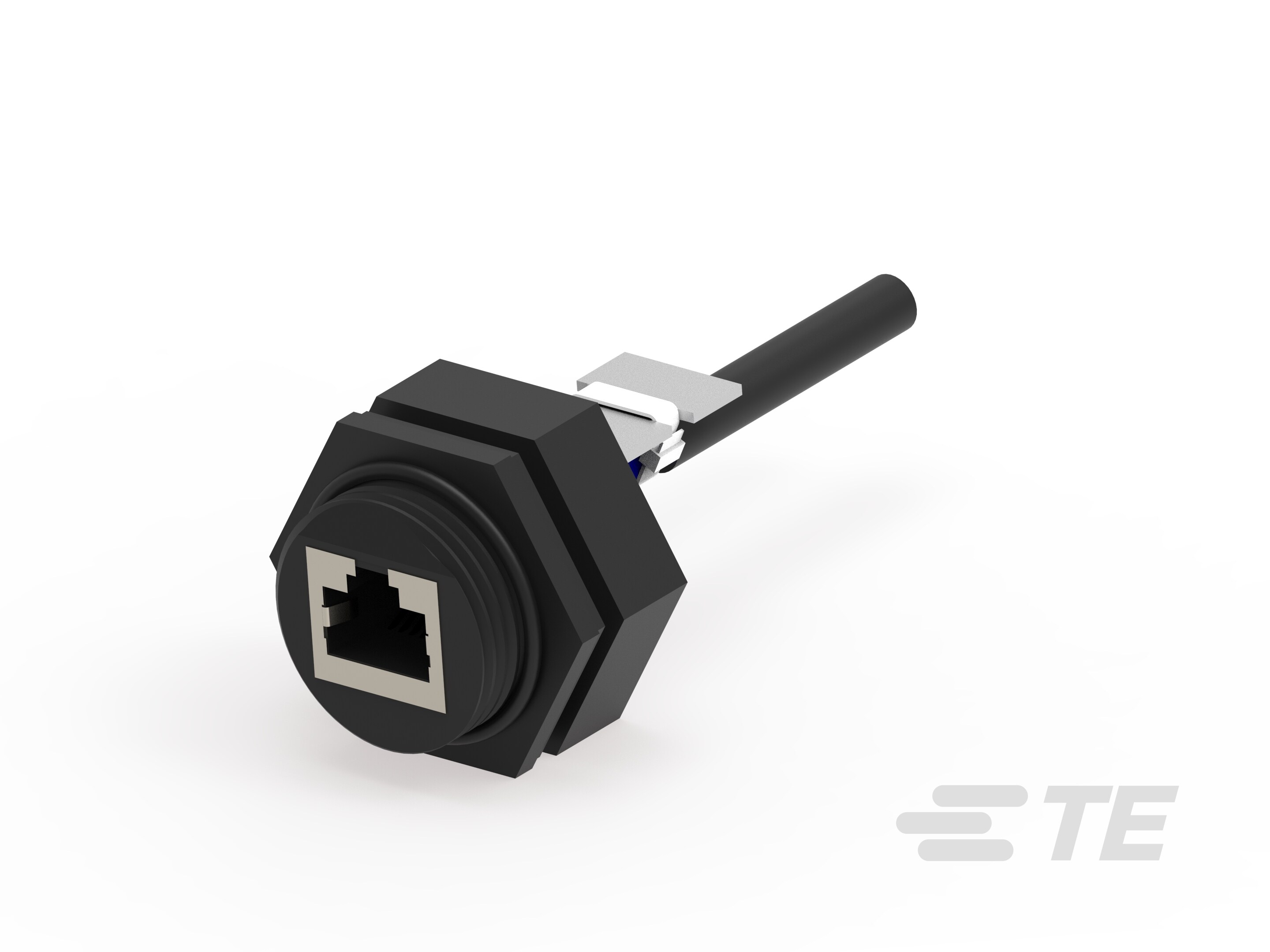 ETHERNET RCPT W/PC BRD & CBL-1-1546412-1