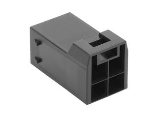 2173470400 - VersaBlade High-Temperature Hybrid Receptacle Housing, without Mounting Ears, 4 Circuits, Black