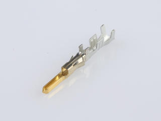 2030703141 - Mini-Fit TPA2/Sigma Male Crimp Terminal, Copper Alloy, Post-Plated Gold (Au), 20-18 AWG, 1.42-2.10mm Insulation Diameter, Reel