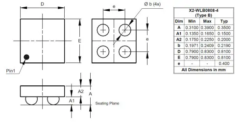 DMN2080UCB4 product image