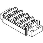 Molex-38780-0104 Connector Terminal Blocks Conn Barrier Strip 8 POS 11.11mm Panel Mount 15A