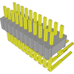 Samtec-HTMS-111-02-S-D-RA Connector Headers and PCB Receptacles Conn Unshrouded Header HDR 22 POS 1.27mm Solder RA Side Entry Thru-Hole Tube